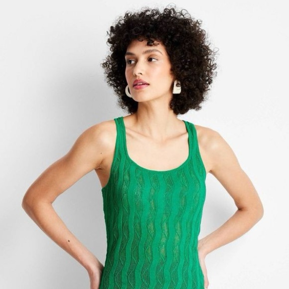 Future Collective Tops - Future Collective with Jenee Naylor Women's Open Stitch Sweater Tank Top  NWT 3X